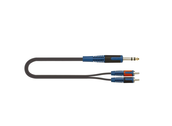Quiklok RKSA/120-2 Cabo adaptador ROK SOLID Jack Stereo / 2 x RCA M 2 m Quiklok RKSA/120-2 Cabo adaptador ROK SOLID Jack Stereo / 2 x RCA M 2 m